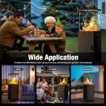 Pamapic 41,000 BTU Propane Patio Heater with Wheels