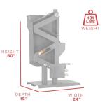 Wiseway Non-Electric Pellet Stove with 60 lbs Hopper