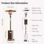 EAST OAK 50,000 BTU Propane Patio Heater