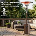 EAST OAK 50,000 BTU Propane Patio Heater