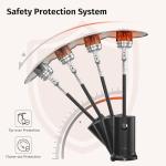 EAST OAK 55,000 BTU Patio Heater with Table