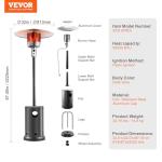 VEVOR 50000BTU Outdoor Propane Patio Heater