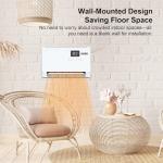 Wall-Mounted Electric Space Heater with Remote Control