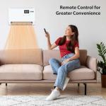 Wall-Mounted Electric Space Heater with Remote Control