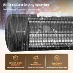 EAST OAK 1500W Wall Mounted Electric Patio Heater