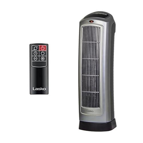Lasko 1500W Oscillating Ceramic Tower Heater with Remote