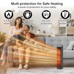 1500W Portable Ceramic Space Heater with Remote