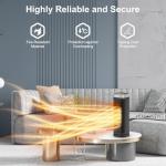 WINHL Electric Space Heater with Remote and Thermostat