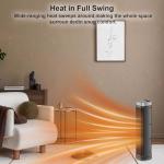 1500W Portable Ceramic Space Heater with Remote
