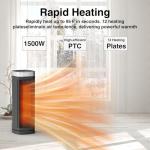 WINHL Electric Space Heater with Remote and Thermostat