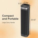 1500W Portable Ceramic Space Heater with Remote