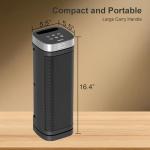 WINHL Electric Space Heater with Remote and Thermostat