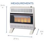 ProCom 30,000 BTU Ventless Infrared Gas Heater