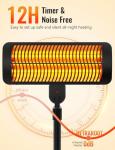 Powerful 1500W Infrared Outdoor Patio Heater