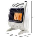 10,000 BTU Vent Free Radiant Gas Heater
