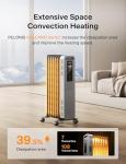 PELONIS Electric Oil Filled Radiator Heater with Remote