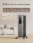 PELONIS Electric Oil Filled Radiator Heater with Remote