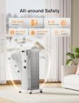 Pelonis 1500W Oil Filled Radiator Heater