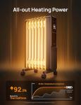 DREO 1500W Electric Oil Radiator Heater with Remote