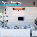 SereneLife Wall-Mounted Infrared Electric Patio Heater