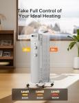 Pelonis 1500W Oil Filled Radiator Heater