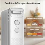 Portable Electric Radiator Heater with 3 Heat Settings