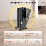 Hykolity 1500W Oil Filled Radiator Heater