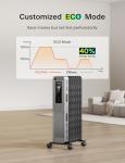 PELONIS Electric Oil Filled Radiator Heater with Remote