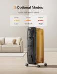 Pelonis 1500W Electric Radiator Heater for Large Rooms