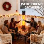 1500W Infrared Patio Heater with Remote Control