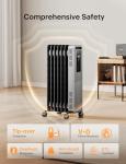 PELONIS Electric Oil Filled Radiator Heater with Remote