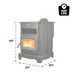 US Stove 3,000 Sq. Ft. WiFi Pellet Heater