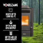 Vogelzang WiFi Pellet Stove for 1,800 Sq. Ft