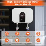 Electric Tankless Water Heater 6500W Instant Hot Water