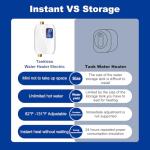 Electric Tankless Water Heater with Digital Display