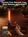 SLKDRFT 1500W Patio Heater with Remote Control