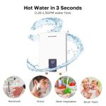 Electric Tankless Water Heater for Instant Hot Water