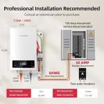 MIZUDO 11kW Electric Tankless Water Heater