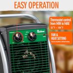 Dr. Infrared 1500W Heater for Garage & Greenhouse