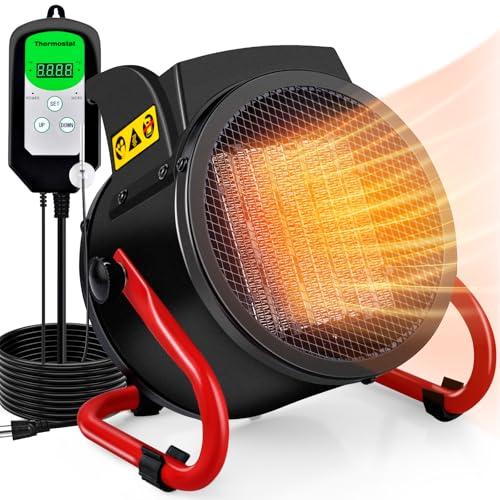 Electric Greenhouse Heater with Thermostat and Display