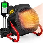 Electric Greenhouse Heater with Thermostat and Display