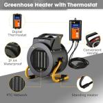 1500W Digital Greenhouse Heater with Thermostat