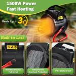 Electric Greenhouse Heater with Thermostat and Display