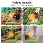 Electric Greenhouse Heater with Thermostat and Display