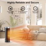 Portable Ceramic Space Heater with Remote Control