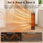 Indoor Oscillating Space Heater with Remote Control