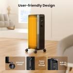 Portable Electric Oil Radiator Heater - 1500W