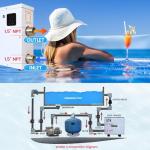 Electric Pool Heater 11KW Digital Touch Screen
