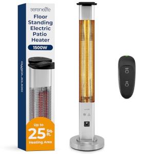 SereneLife 1500W Outdoor Infrared Patio Heater