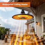 1500W Outdoor Infrared Hanging Patio Heater